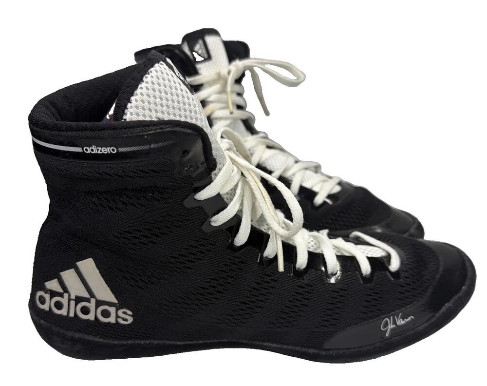 Adidas Wrestling Shoes Men’s size 12 Jake Varner Adizero Black White